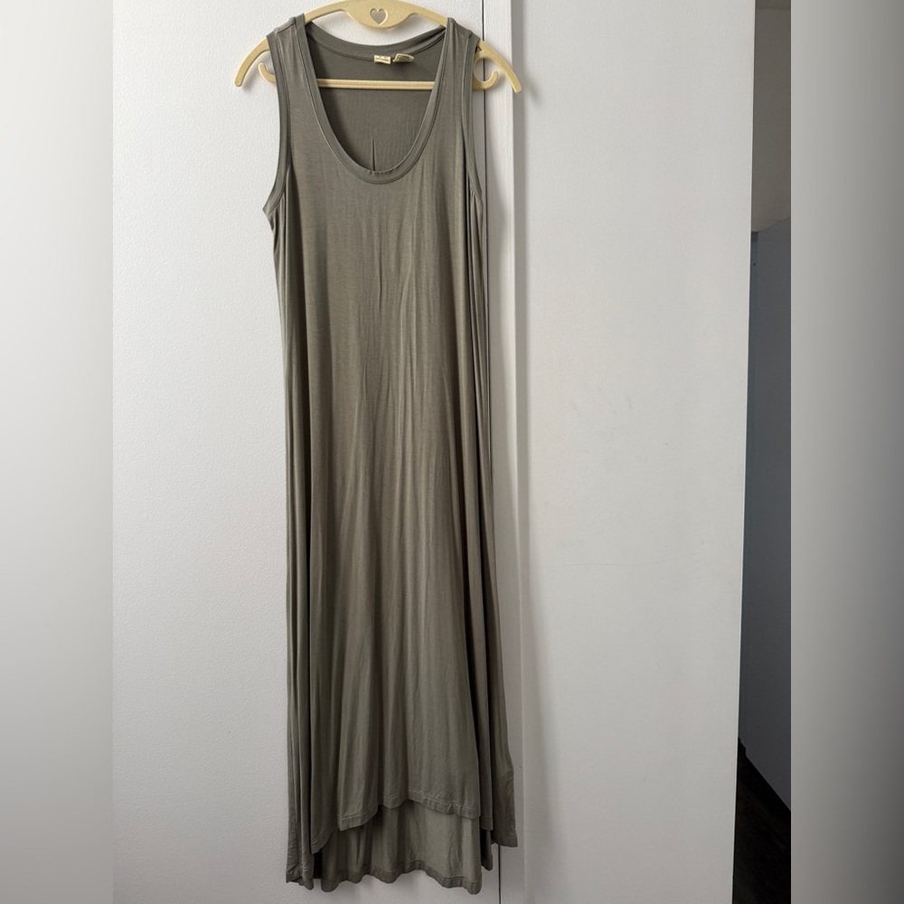 Artisan NY Highlow Maxi Dress-Grey/Green-Small